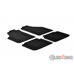 Original Gledring Passform Fußmatten Gummimatten 4 Tlg.+Fixing - Lancia Musa 10/2007->/FIAT Ideal 2006->